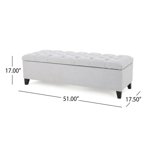 Red Barrel Studio® Amalfi Upholstered Flip Top Storage Bench & Reviews Wayfair